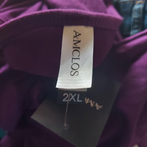 Purple Cold Shoulder Top With Zipper - Picture 3 of 3